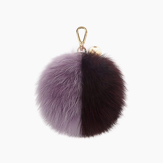 FOX TWO-TONE POMPOM (LAVENDER-VIOLET)