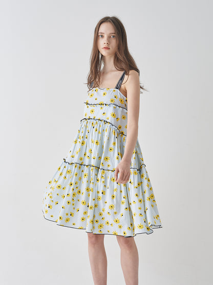 [리퍼브]  LEMÖNPLET LOGO STRAP DRESS