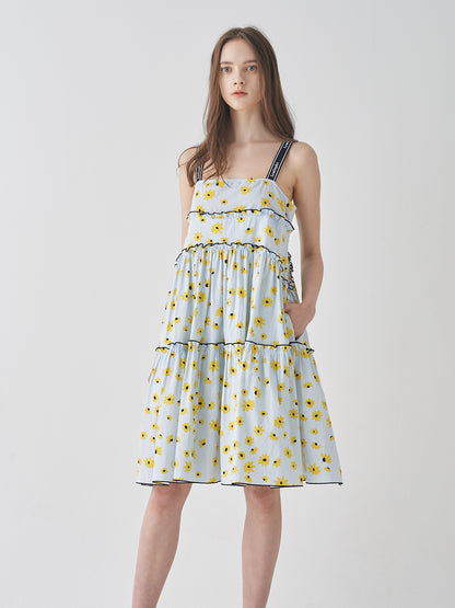 [리퍼브]  LEMÖNPLET LOGO STRAP DRESS