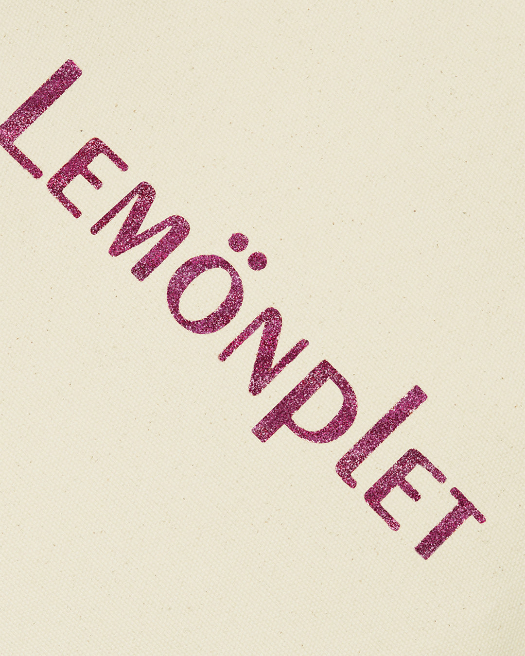 루미에 글리터 로고 캔버스 백