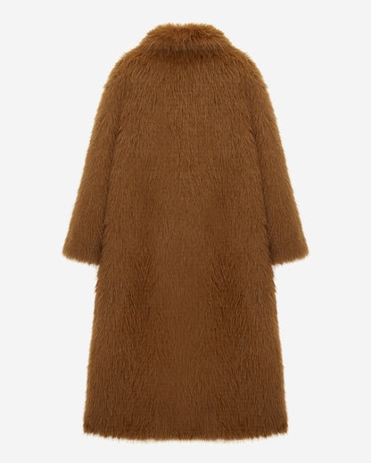 에코 퍼 카밀라 크롭 코트