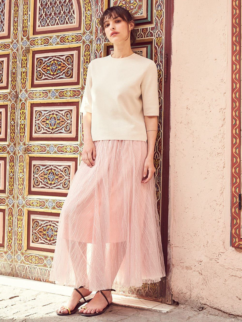 [리퍼브] ROY TULLE LONG SKIRT