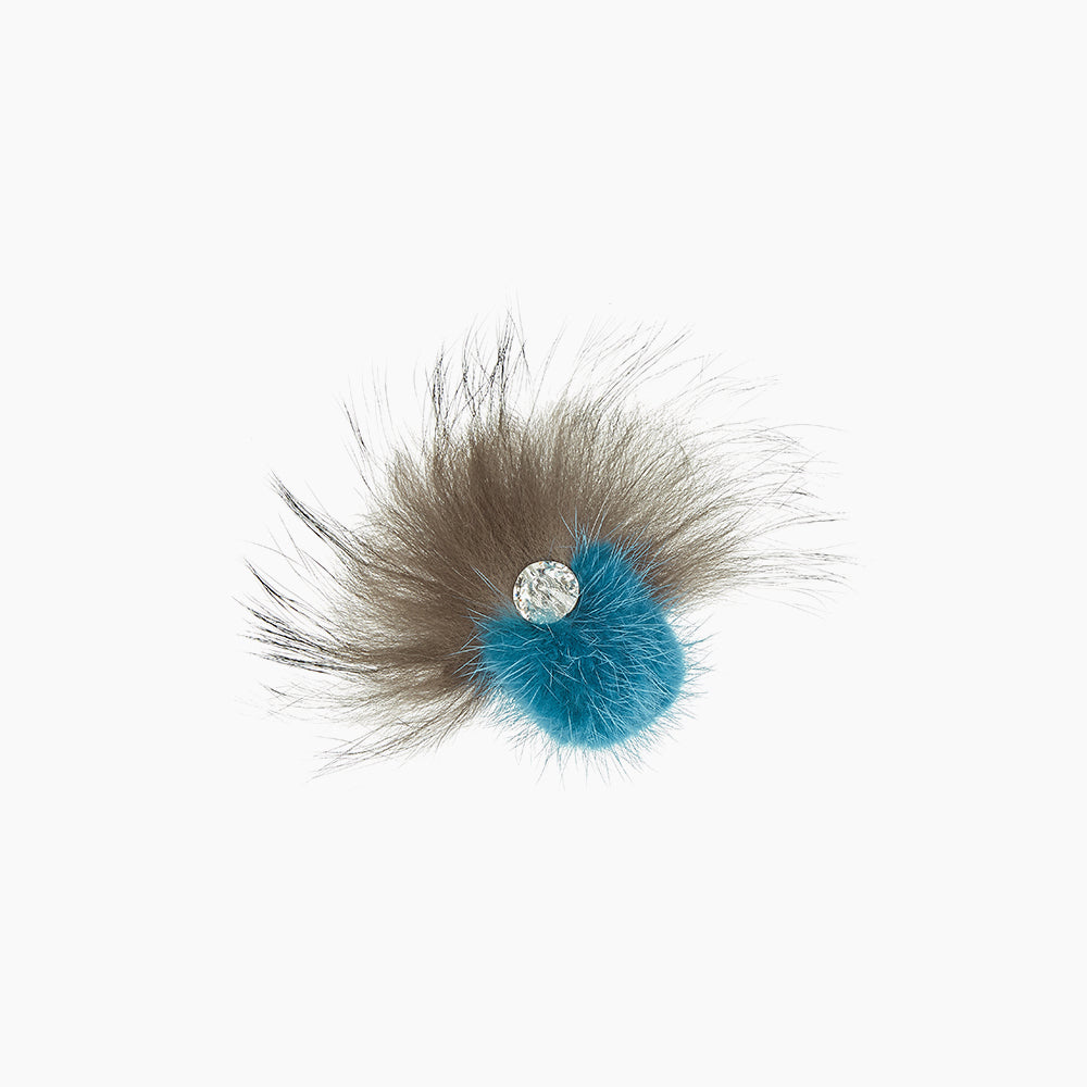 MINK & FOX RING SWAROVSKI (MINT-SILVER)