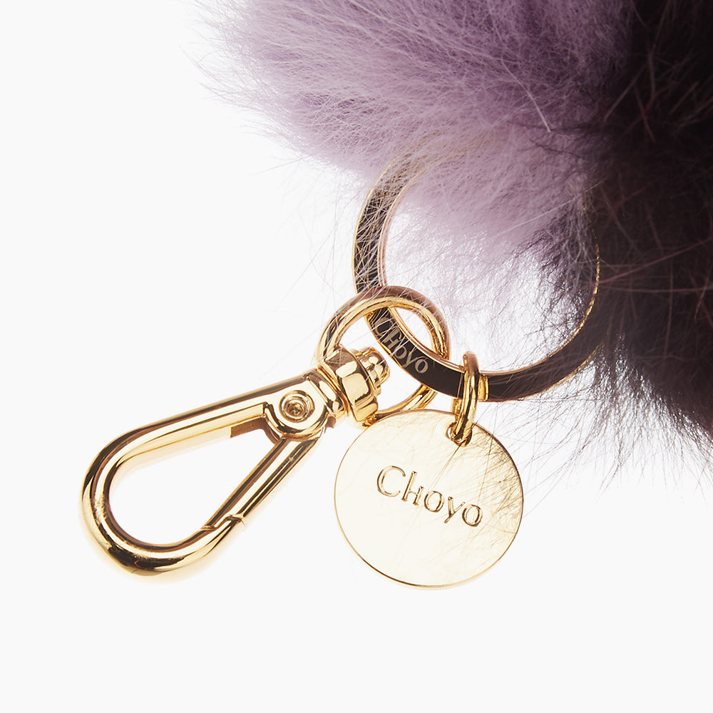 FOX TWO-TONE POMPOM (LAVENDER-VIOLET)