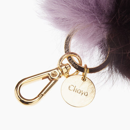 FOX TWO-TONE POMPOM (LAVENDER-VIOLET)
