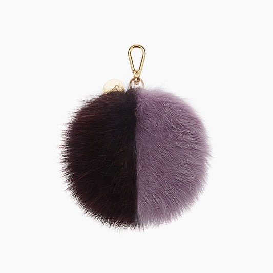 FOX TWO-TONE POMPOM (LAVENDER-VIOLET)